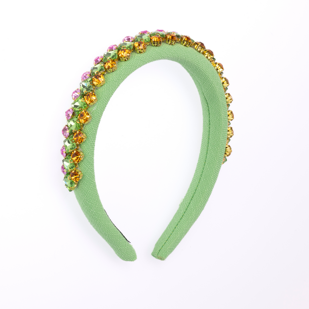 Alina Green Crystal Headband