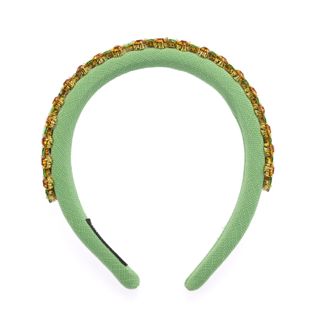 Alina Green Crystal Headband
