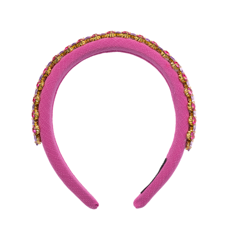 Alina Pink Crystal Headband