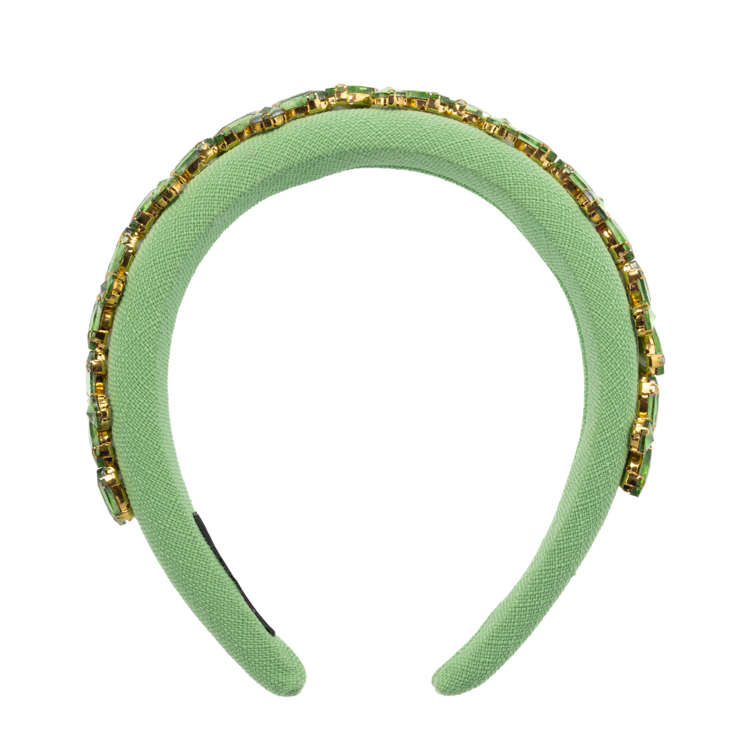Keira Green Crystal Headband