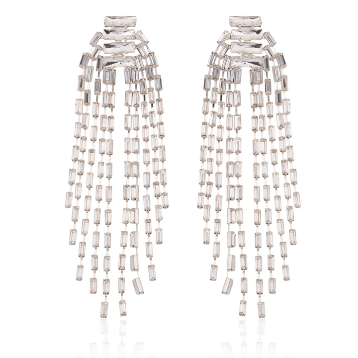 Sierra Premium Silver Crystal Statement Earring - LIMITED EDITION