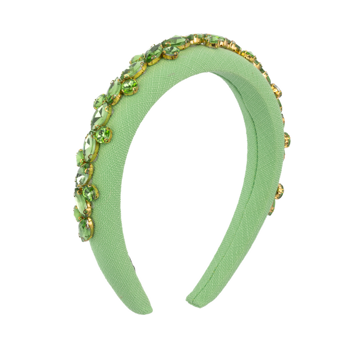 Keira Green Crystal Headband
