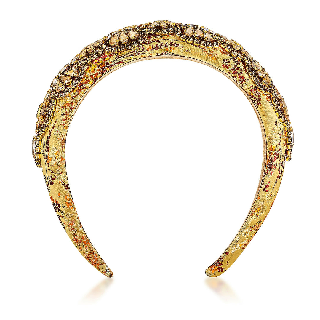 Zara Yellow Crystal Headband